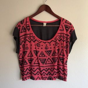 Tribal Print Short Sleeve Tee